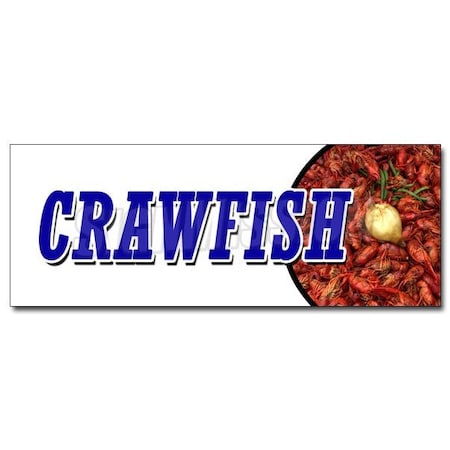 CRAWFISH DECAL Sticker Boil Dinner Lunch Corn Cajun New Orleans Buggers